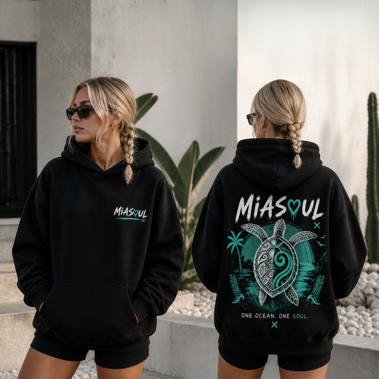 One Ozean. One Soul. Hoodie – Produktansicht