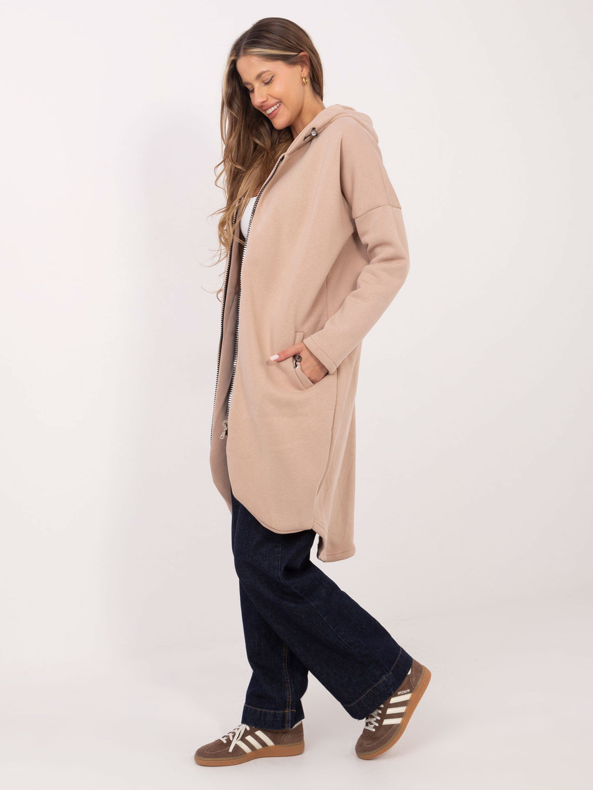 Long Zip Hoodie – Oversize Style