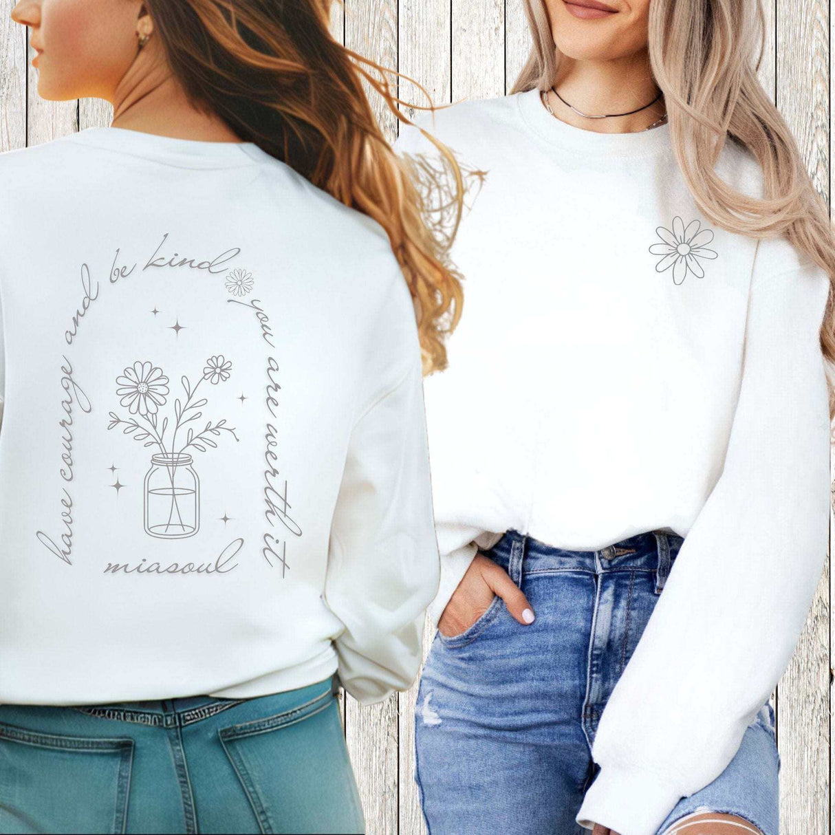 have courage Sweatshirt – Produktansicht