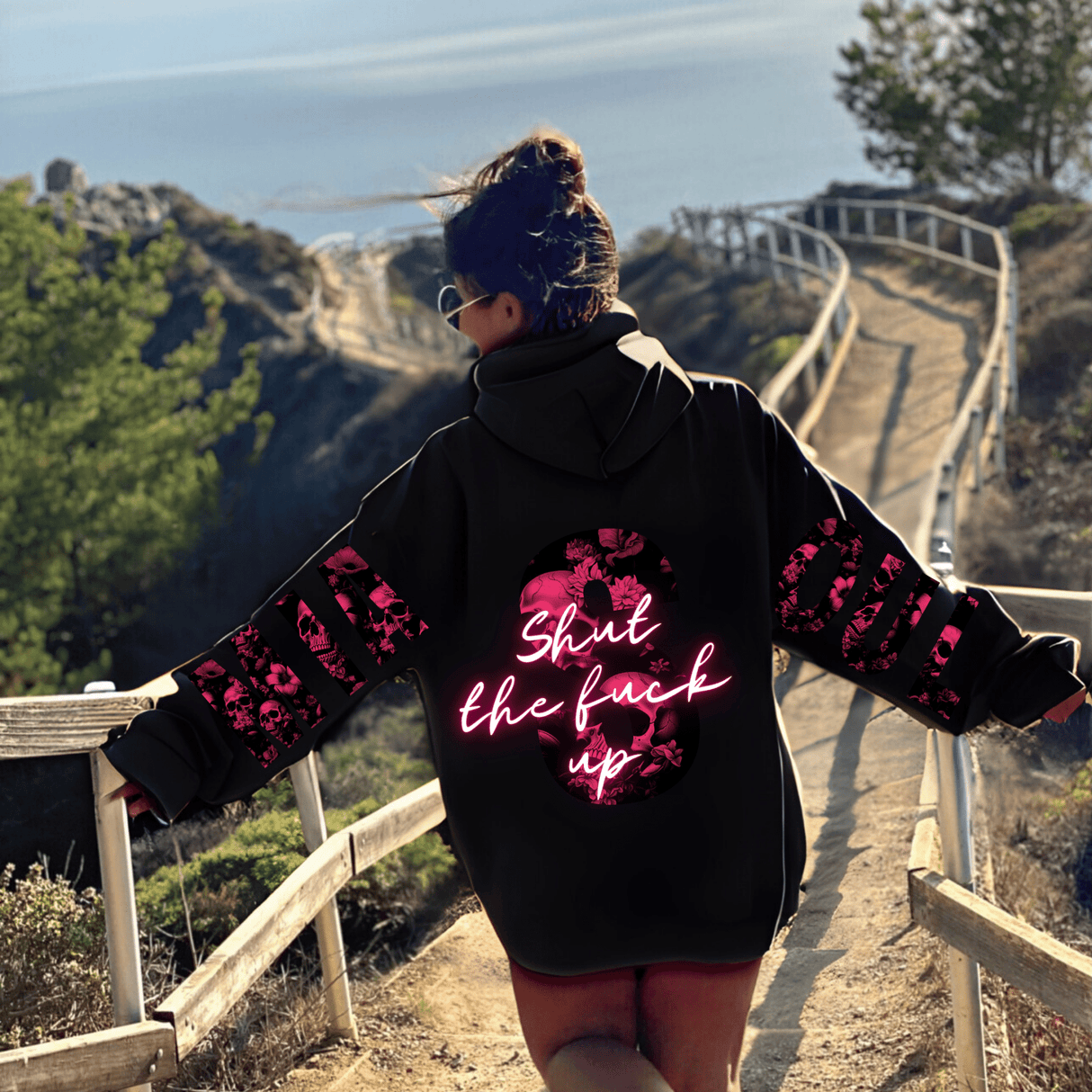 Shut the fuck up Hoodie – Produktansicht