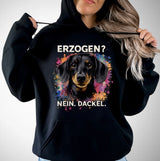 Erzogen? Nein. Dackel.
