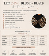 Leo 2-in-1 Bluse – Black