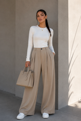 Elegante Wide-Leg Hose mit hoher Taille