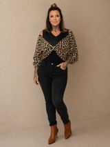 Leo 2-in-1 Bluse – Black