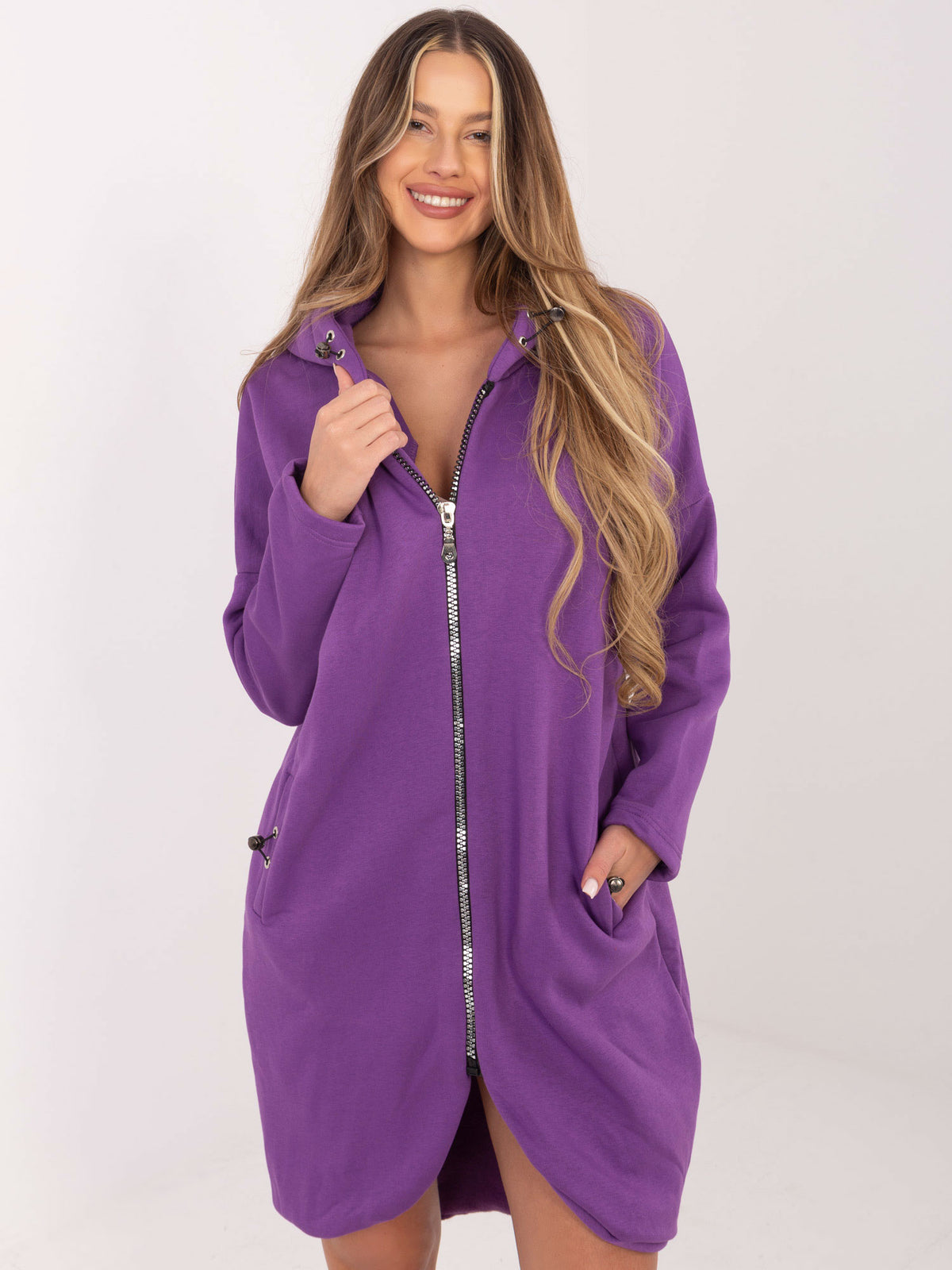 Long Zip Hoodie – Oversize Style