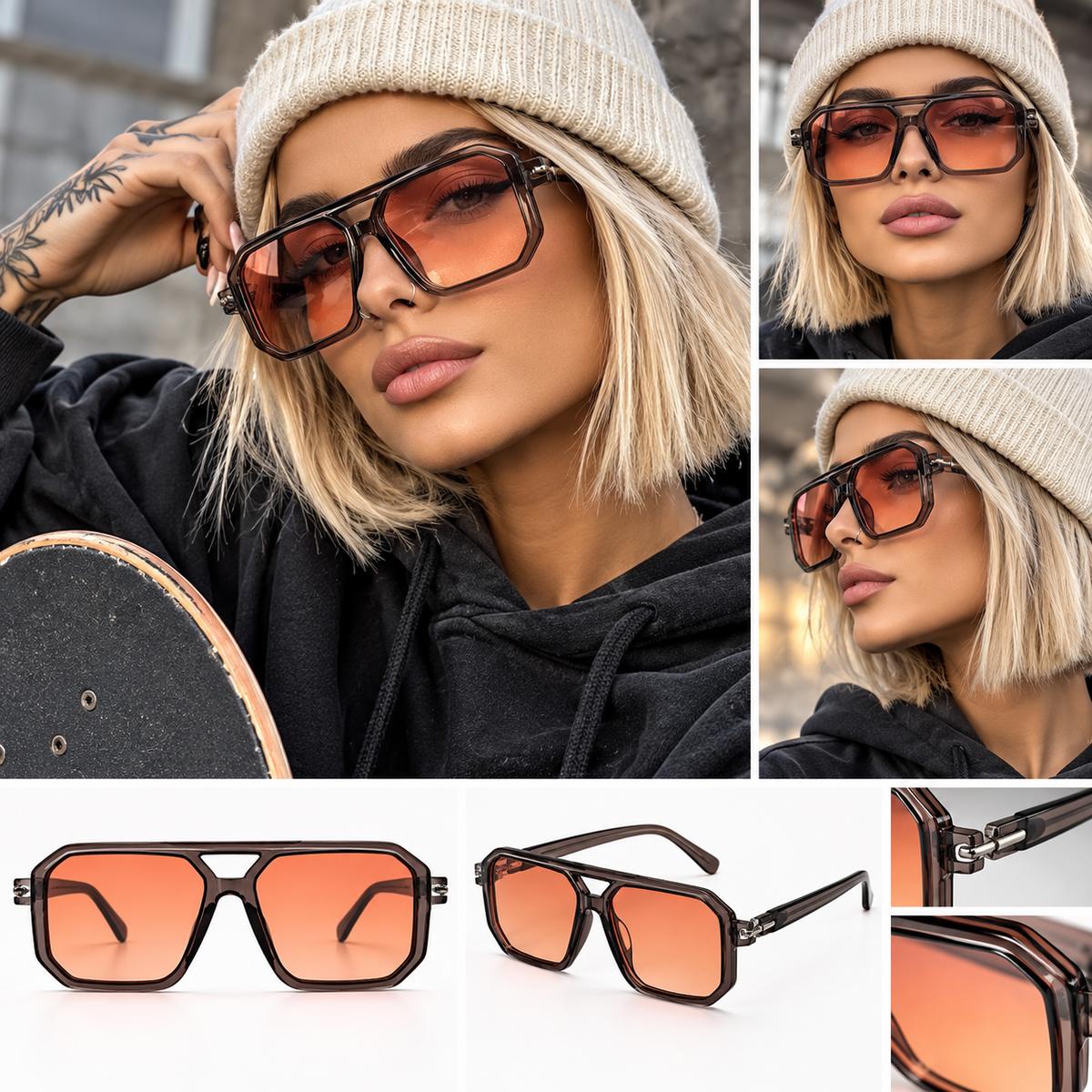 Retro Sonnenbrille – Y2K Streetstyle