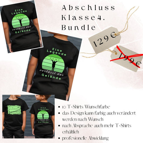 Abschluss Klasse 4. T - Shirt Bundel - MiaSoul