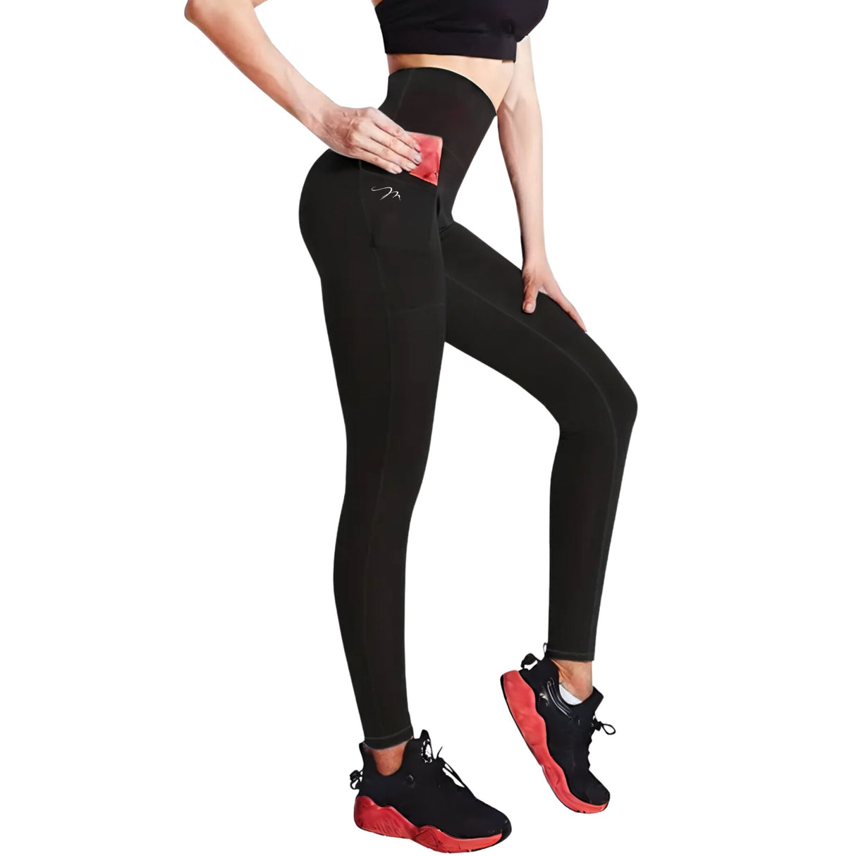 High Waist Legging Seitentaschen - MiaSoul