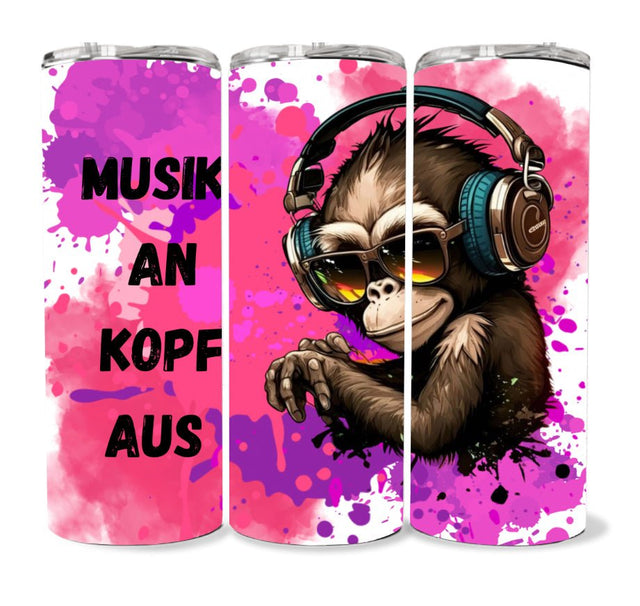 Musik an Kopf aus Glitzer 3D - MiaSoul