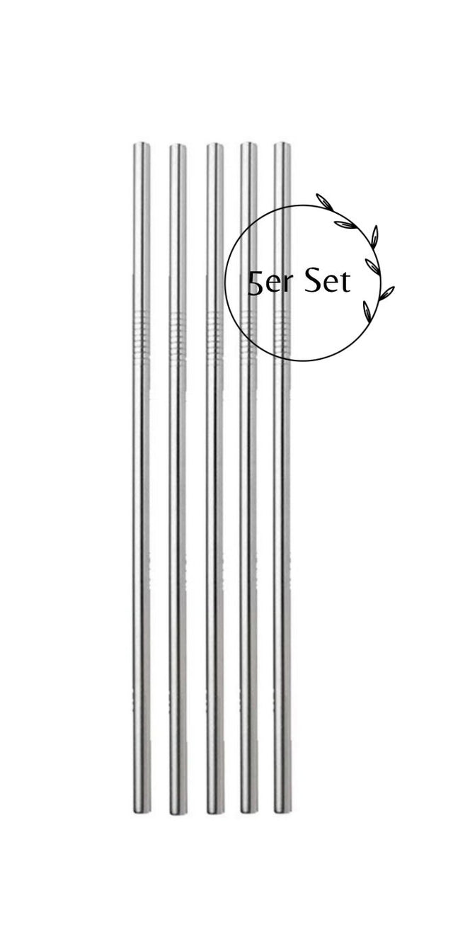 Trinkhalme Edelstahl 5er Set - MiaSoul